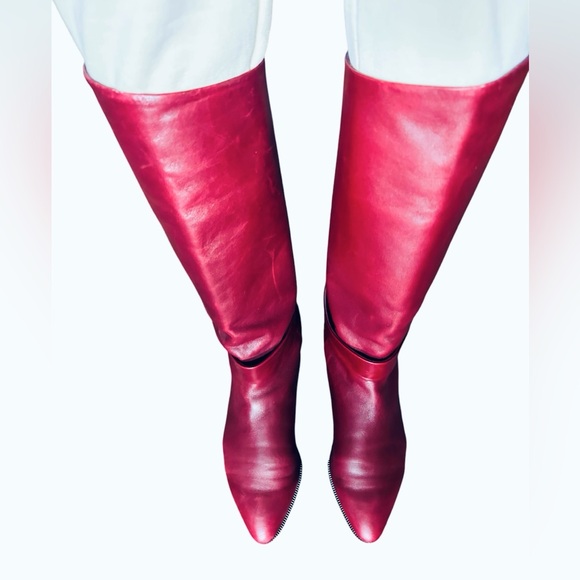Vintage Bandolino | Oxblood Leather Boots - Picture 9 of 10